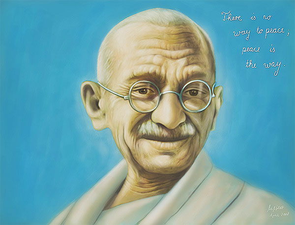 Nickelbrille Mahatma Gandhi