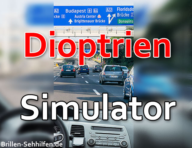 Dioptrien (Sehschärfe) Simulator