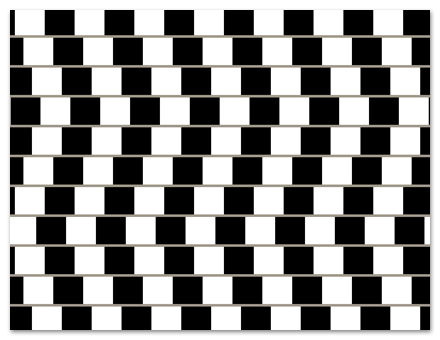 Parallele Linien 1 (optische Täuschung)